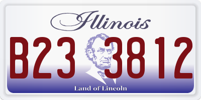 IL license plate B233812