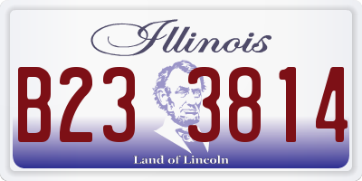 IL license plate B233814