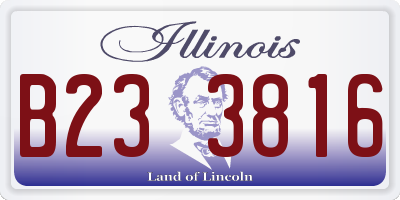 IL license plate B233816