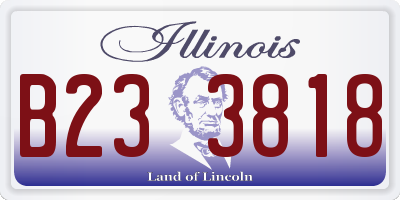 IL license plate B233818