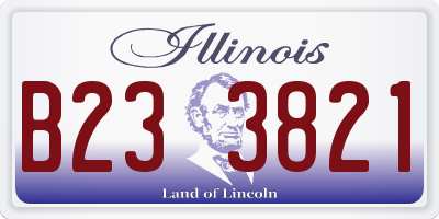 IL license plate B233821
