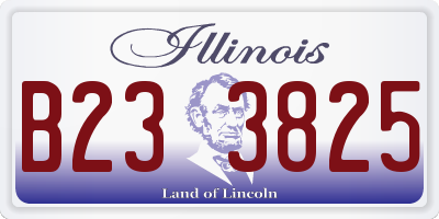 IL license plate B233825