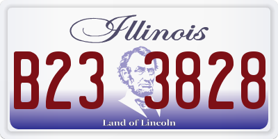 IL license plate B233828
