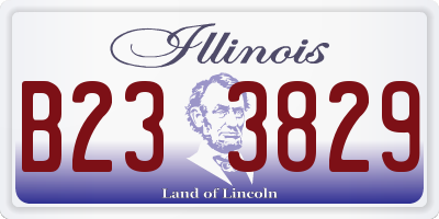 IL license plate B233829