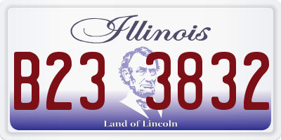 IL license plate B233832