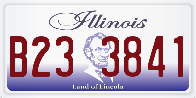 IL license plate B233841