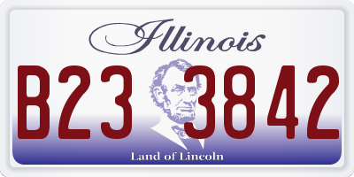 IL license plate B233842