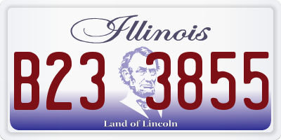 IL license plate B233855