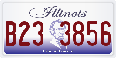 IL license plate B233856