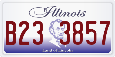IL license plate B233857