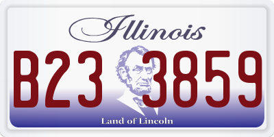 IL license plate B233859