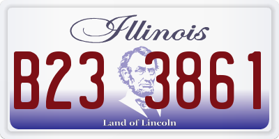 IL license plate B233861