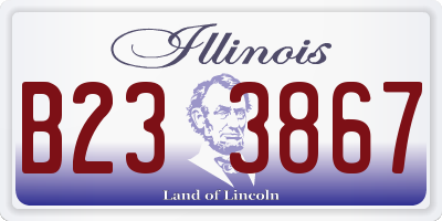 IL license plate B233867