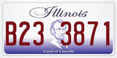 IL license plate B233871