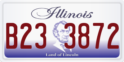 IL license plate B233872