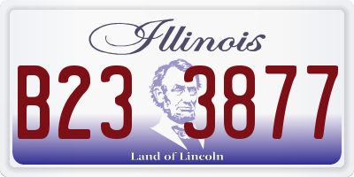 IL license plate B233877