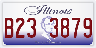 IL license plate B233879