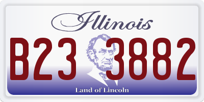IL license plate B233882