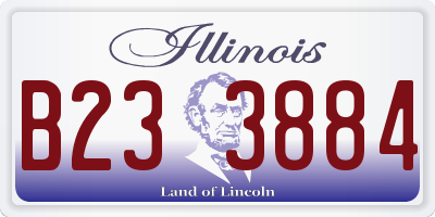 IL license plate B233884