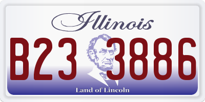 IL license plate B233886