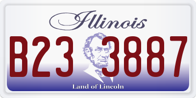 IL license plate B233887
