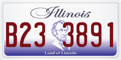 IL license plate B233891