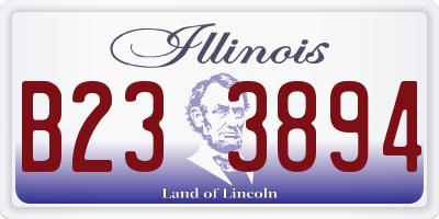IL license plate B233894
