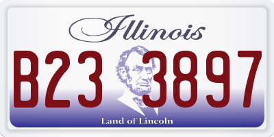 IL license plate B233897