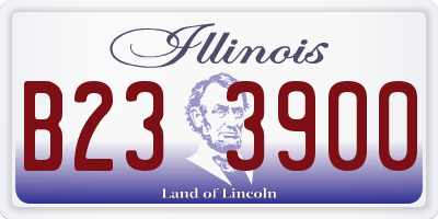 IL license plate B233900
