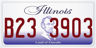 IL license plate B233903