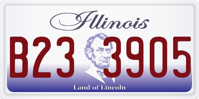 IL license plate B233905