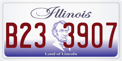 IL license plate B233907