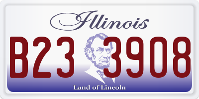 IL license plate B233908