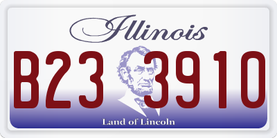 IL license plate B233910