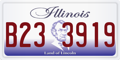 IL license plate B233919