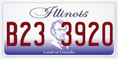 IL license plate B233920