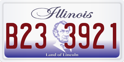 IL license plate B233921
