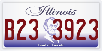 IL license plate B233923