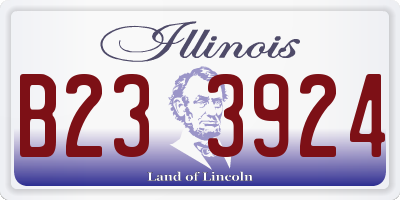 IL license plate B233924