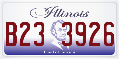 IL license plate B233926
