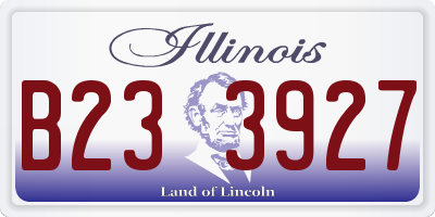 IL license plate B233927