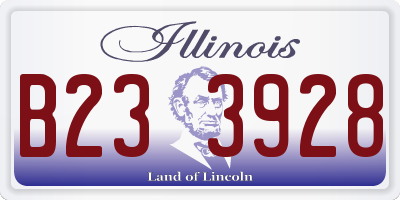 IL license plate B233928
