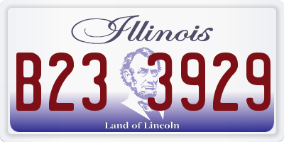 IL license plate B233929