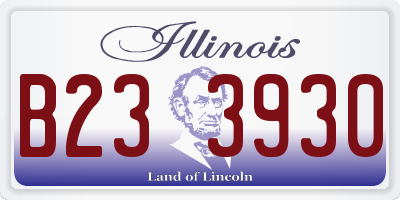 IL license plate B233930