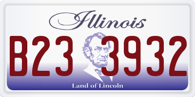 IL license plate B233932