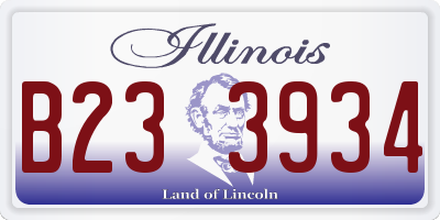 IL license plate B233934