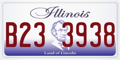 IL license plate B233938