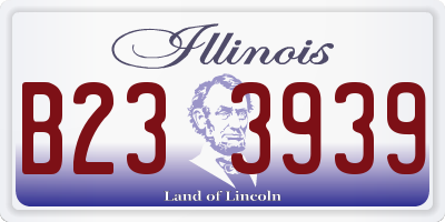 IL license plate B233939
