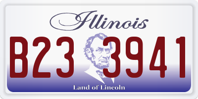 IL license plate B233941