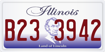 IL license plate B233942